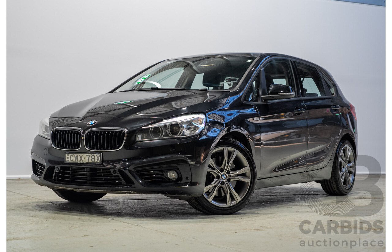 01/2015 BMW 225i Active Tourer Sport Line (FWD) F45 4d Wagon Black 2.0L