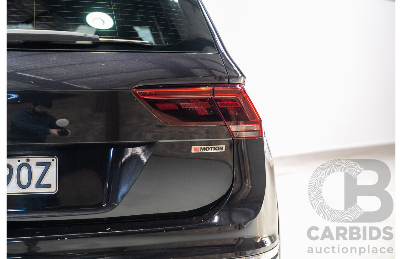 08/2019 Volkswagen Tiguan 162 TSI HIGHLINE (AWD) 5NA MY19 4d Wagon Deep Black 2.0L