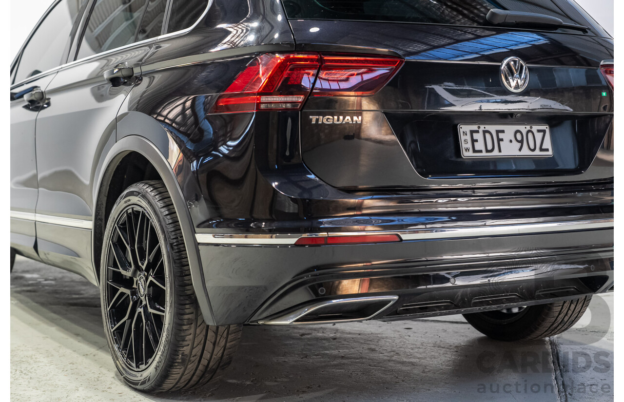 08/2019 Volkswagen Tiguan 162 TSI HIGHLINE (AWD) 5NA MY19 4d Wagon Deep Black 2.0L