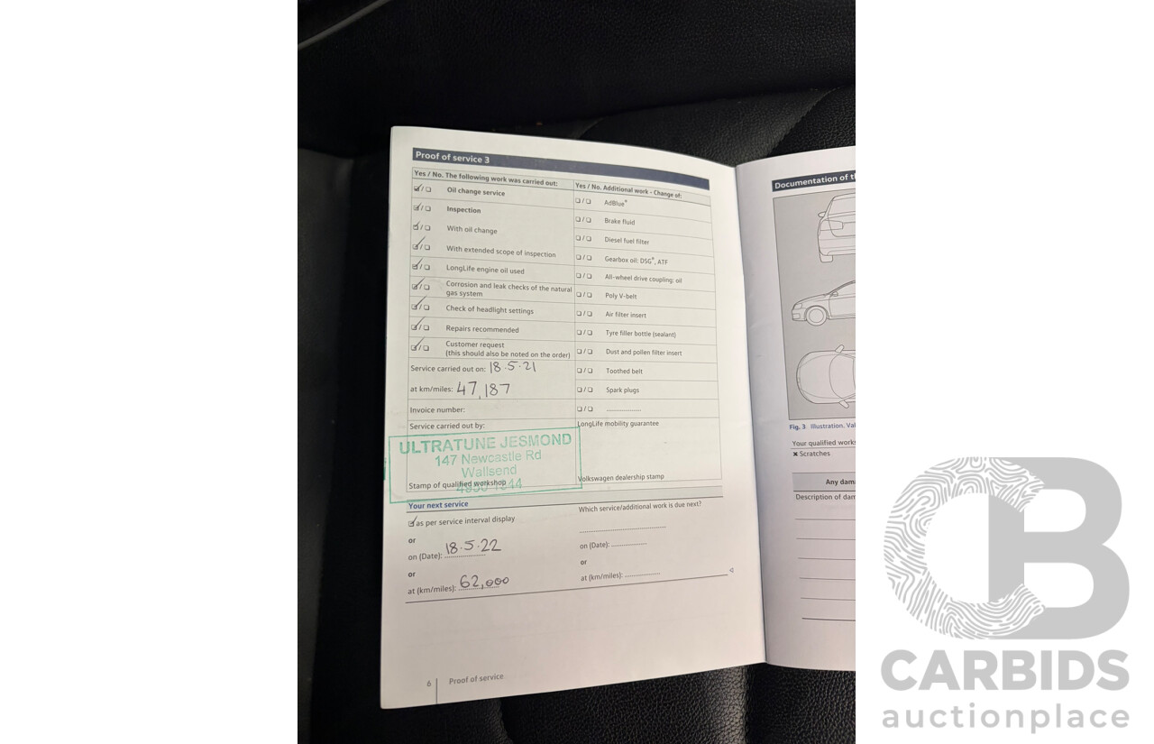 08/2019 Volkswagen Tiguan 162 TSI HIGHLINE (AWD) 5NA MY19 4d Wagon Deep Black 2.0L