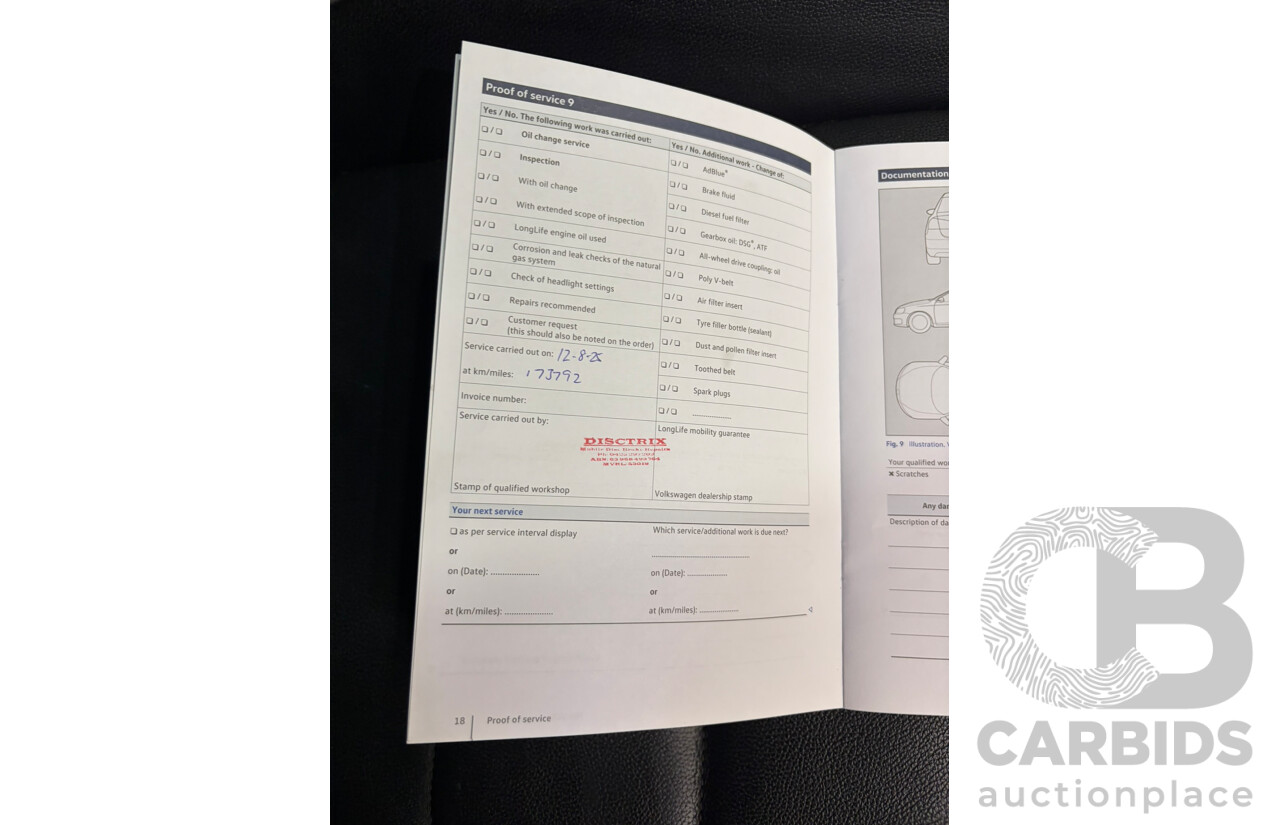 08/2019 Volkswagen Tiguan 162 TSI HIGHLINE (AWD) 5NA MY19 4d Wagon Deep Black 2.0L