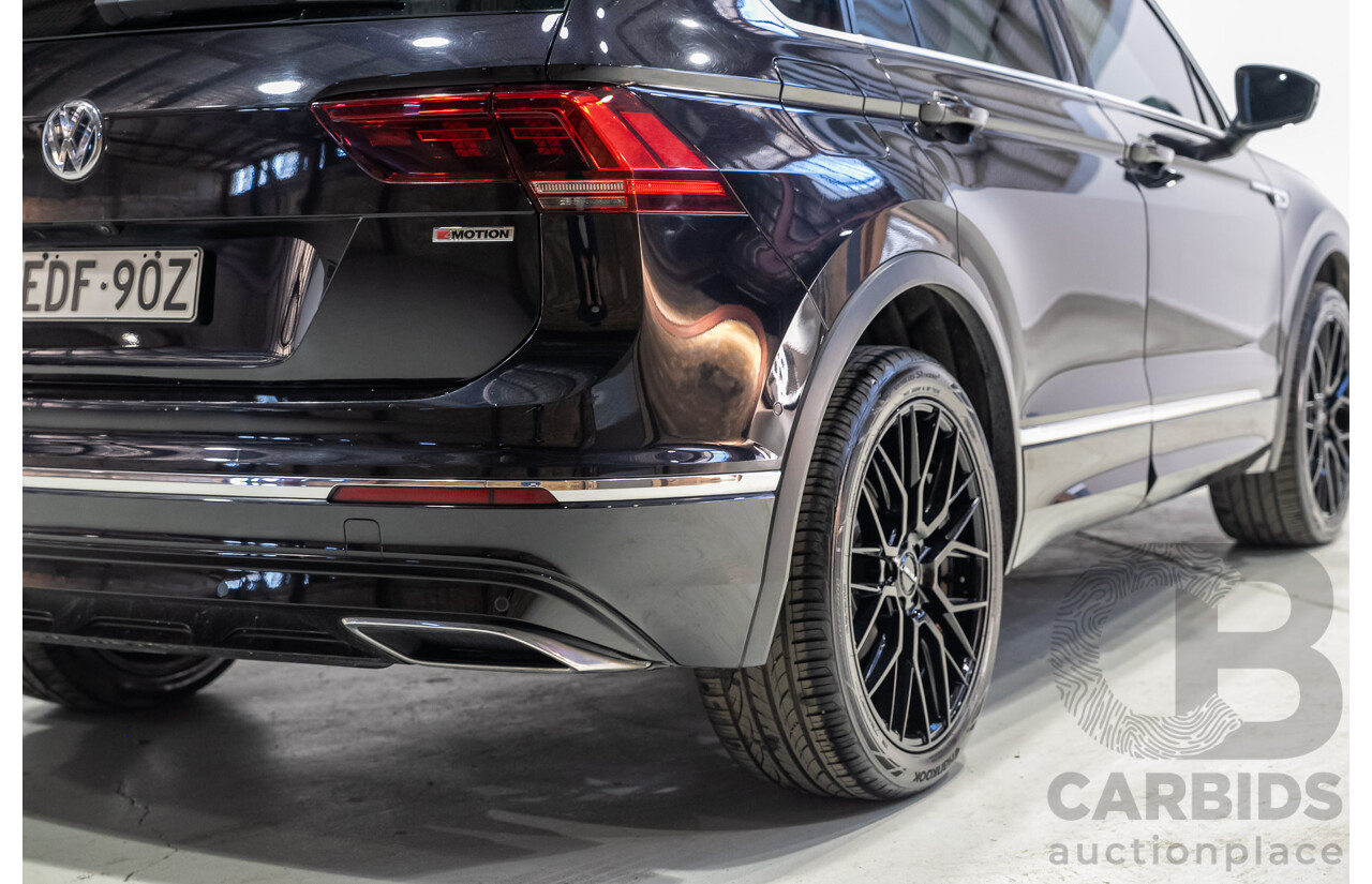 08/2019 Volkswagen Tiguan 162 TSI HIGHLINE (AWD) 5NA MY19 4d Wagon Deep Black 2.0L