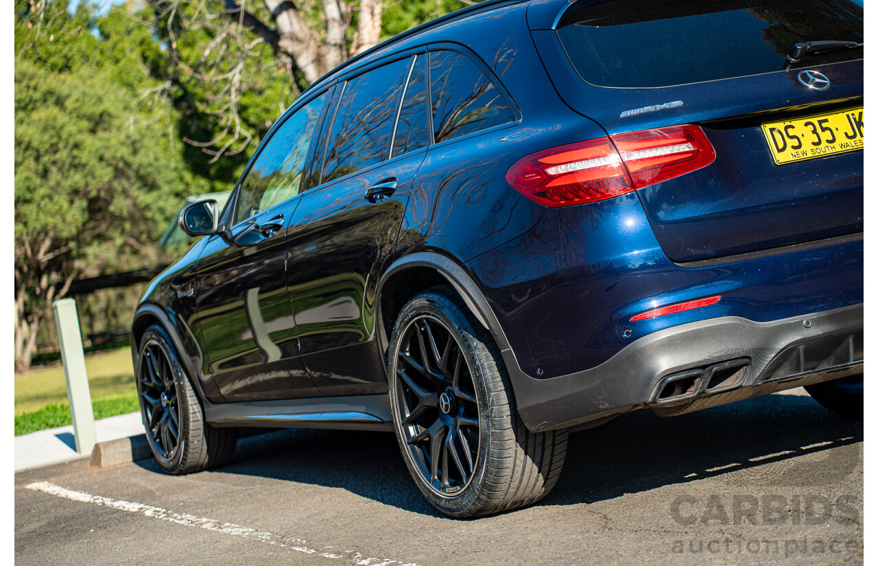 10/2018 Mercedes-AMG GLC63S 4MATIC+ (AWD) X253 MY19.5 4d Wagon Cavansite Metallic Blue 4.0L