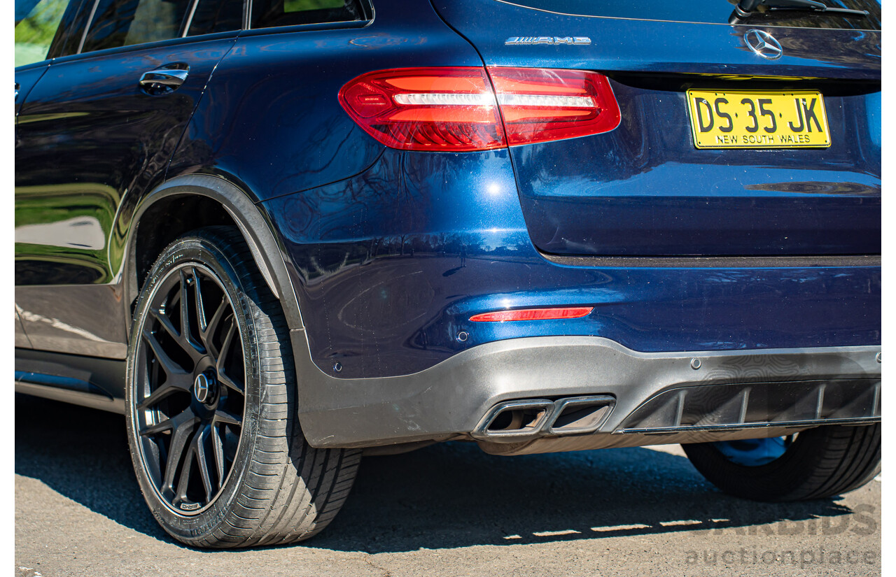 10/2018 Mercedes-AMG GLC63S 4MATIC+ (AWD) X253 MY19.5 4d Wagon Cavansite Metallic Blue 4.0L