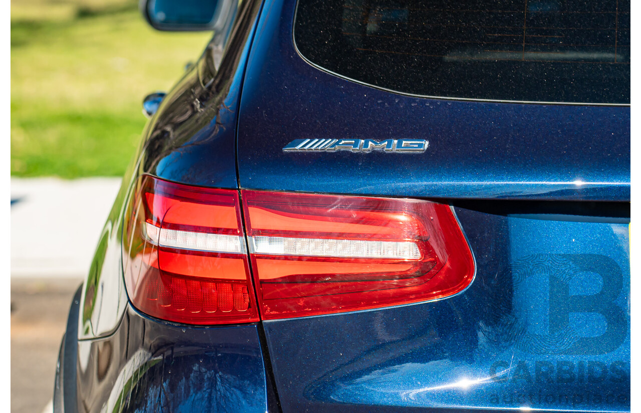 10/2018 Mercedes-AMG GLC63S 4MATIC+ (AWD) X253 MY19.5 4d Wagon Cavansite Metallic Blue 4.0L