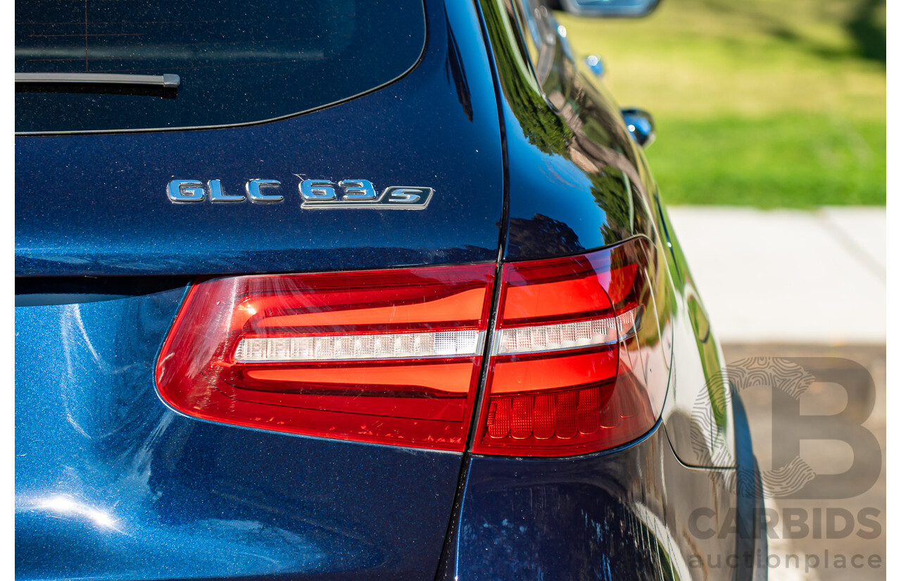 10/2018 Mercedes-AMG GLC63S 4MATIC+ (AWD) X253 MY19.5 4d Wagon Cavansite Metallic Blue 4.0L