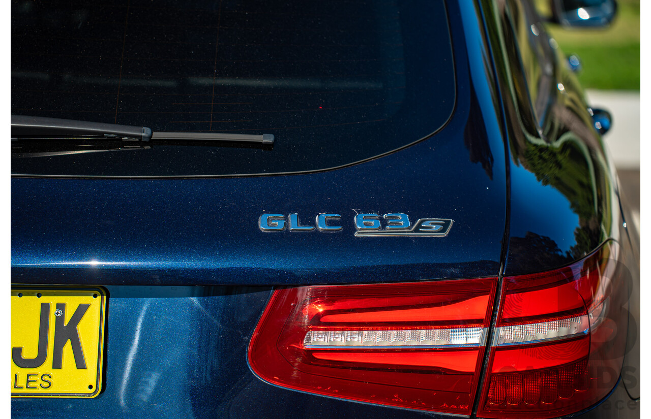 10/2018 Mercedes-AMG GLC63S 4MATIC+ (AWD) X253 MY19.5 4d Wagon Cavansite Metallic Blue 4.0L