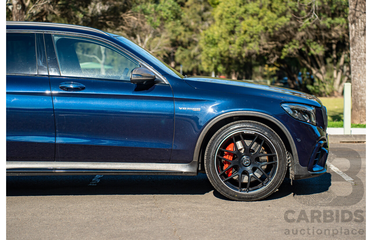 10/2018 Mercedes-AMG GLC63S 4MATIC+ (AWD) X253 MY19.5 4d Wagon Cavansite Metallic Blue 4.0L