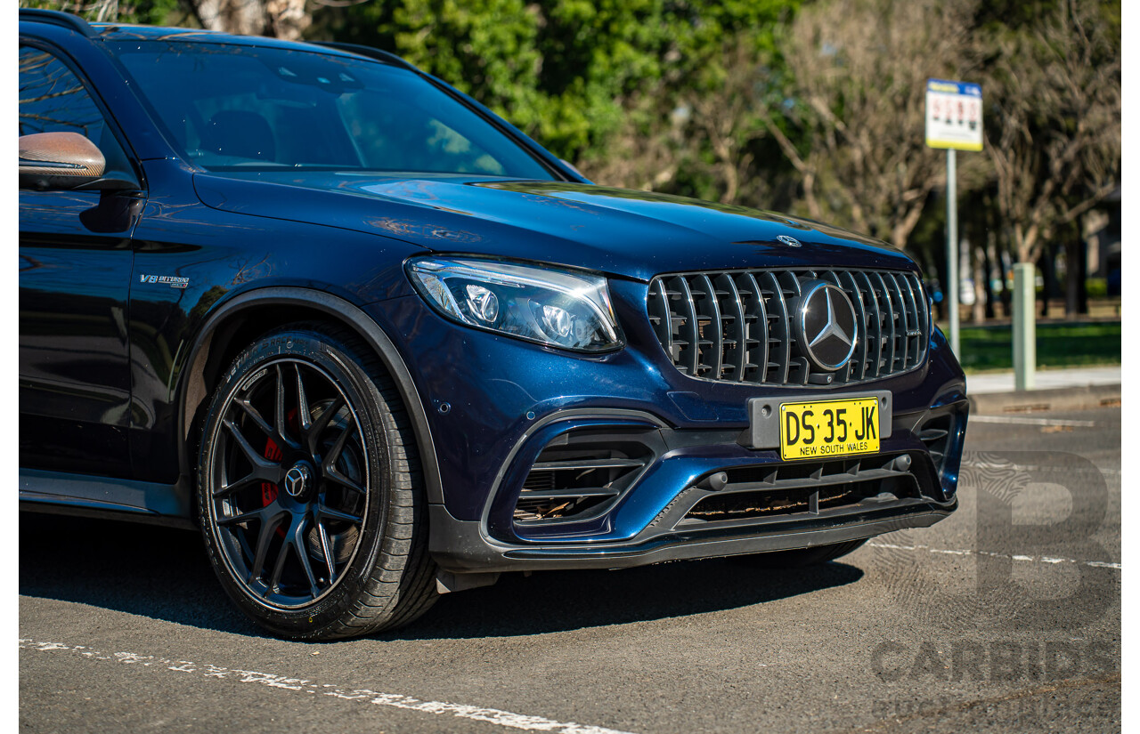 10/2018 Mercedes-AMG GLC63S 4MATIC+ (AWD) X253 MY19.5 4d Wagon Cavansite Metallic Blue 4.0L