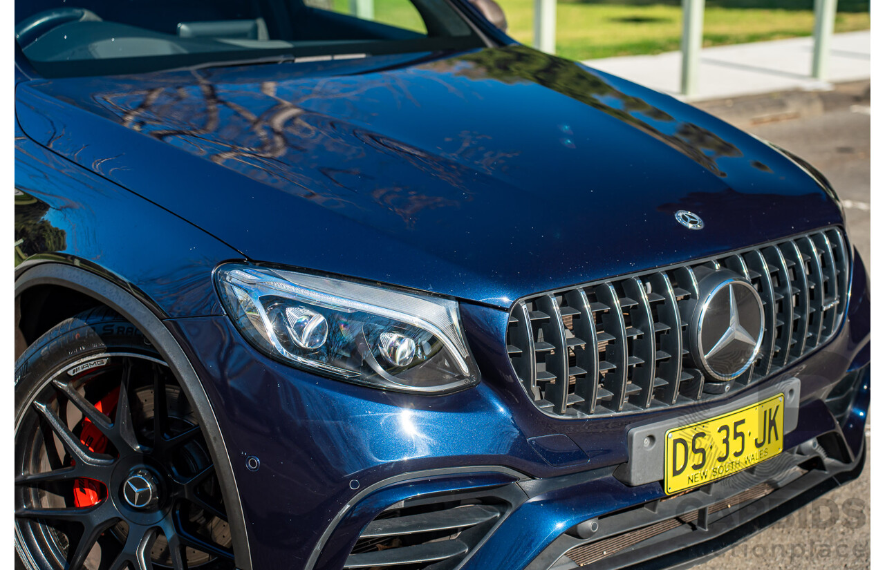 10/2018 Mercedes-AMG GLC63S 4MATIC+ (AWD) X253 MY19.5 4d Wagon Cavansite Metallic Blue 4.0L