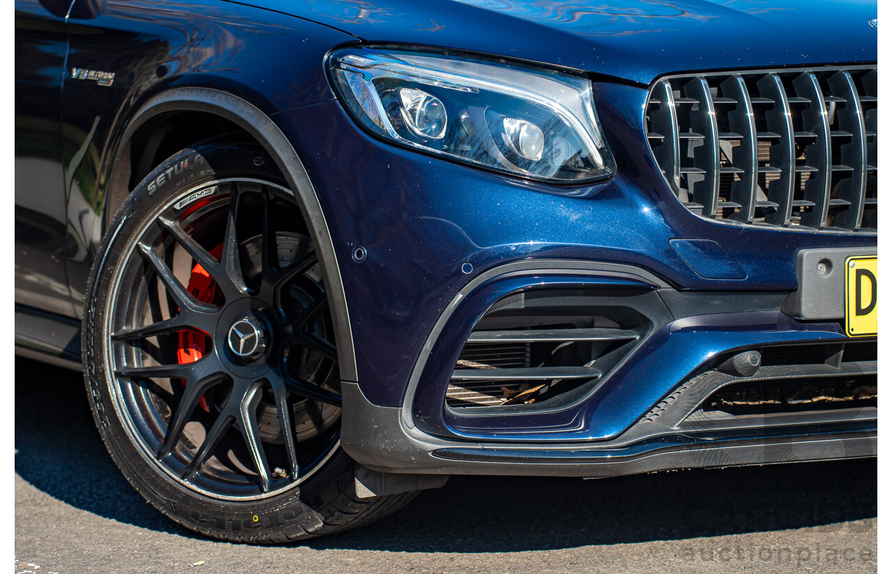 10/2018 Mercedes-AMG GLC63S 4MATIC+ (AWD) X253 MY19.5 4d Wagon Cavansite Metallic Blue 4.0L