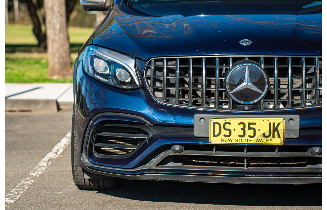 10/2018 Mercedes-AMG GLC63S 4MATIC+ (AWD) X253 MY19.5 4d Wagon Cavansite Metallic Blue 4.0L