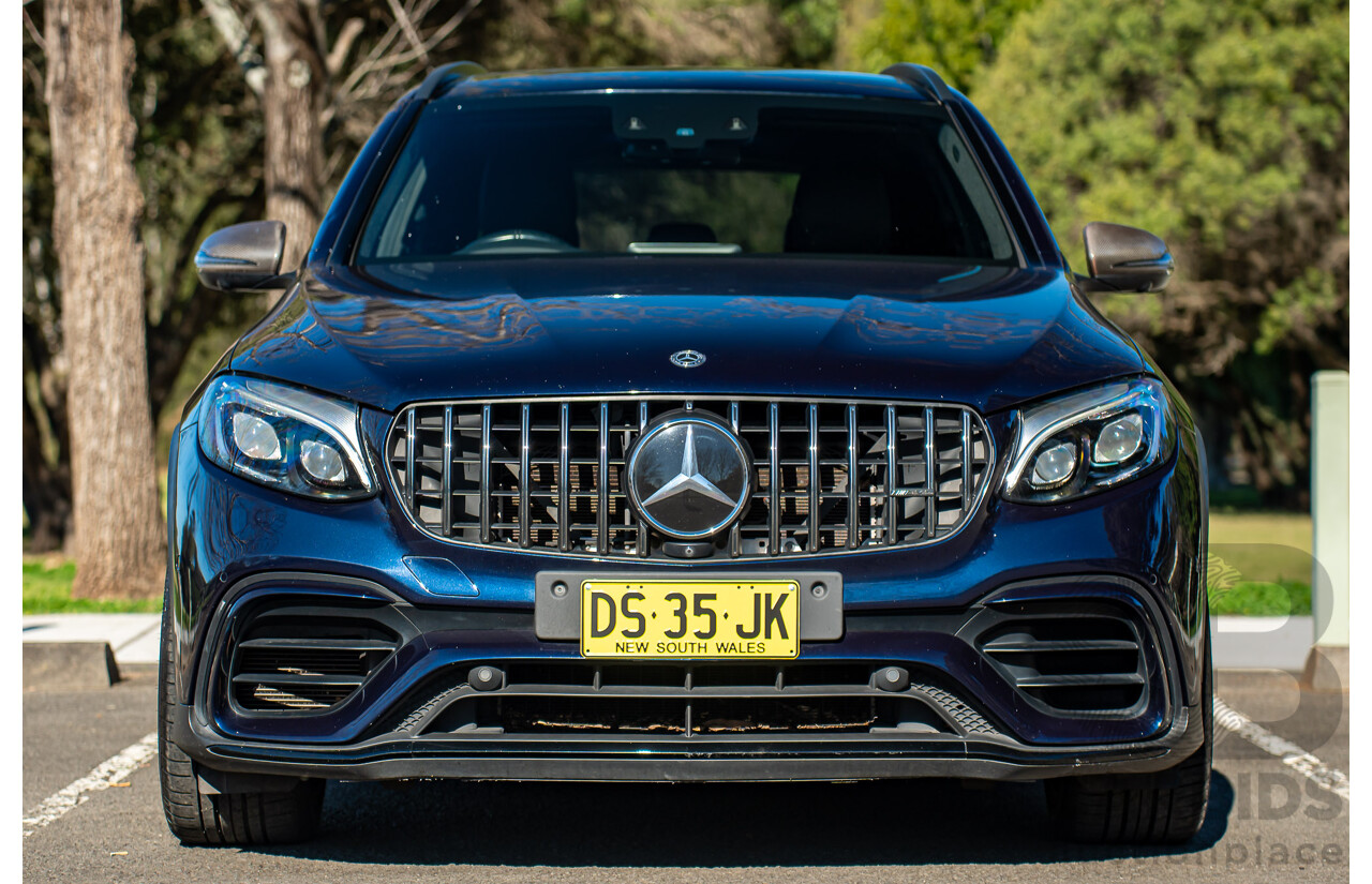 10/2018 Mercedes-AMG GLC63S 4MATIC+ (AWD) X253 MY19.5 4d Wagon Cavansite Metallic Blue 4.0L