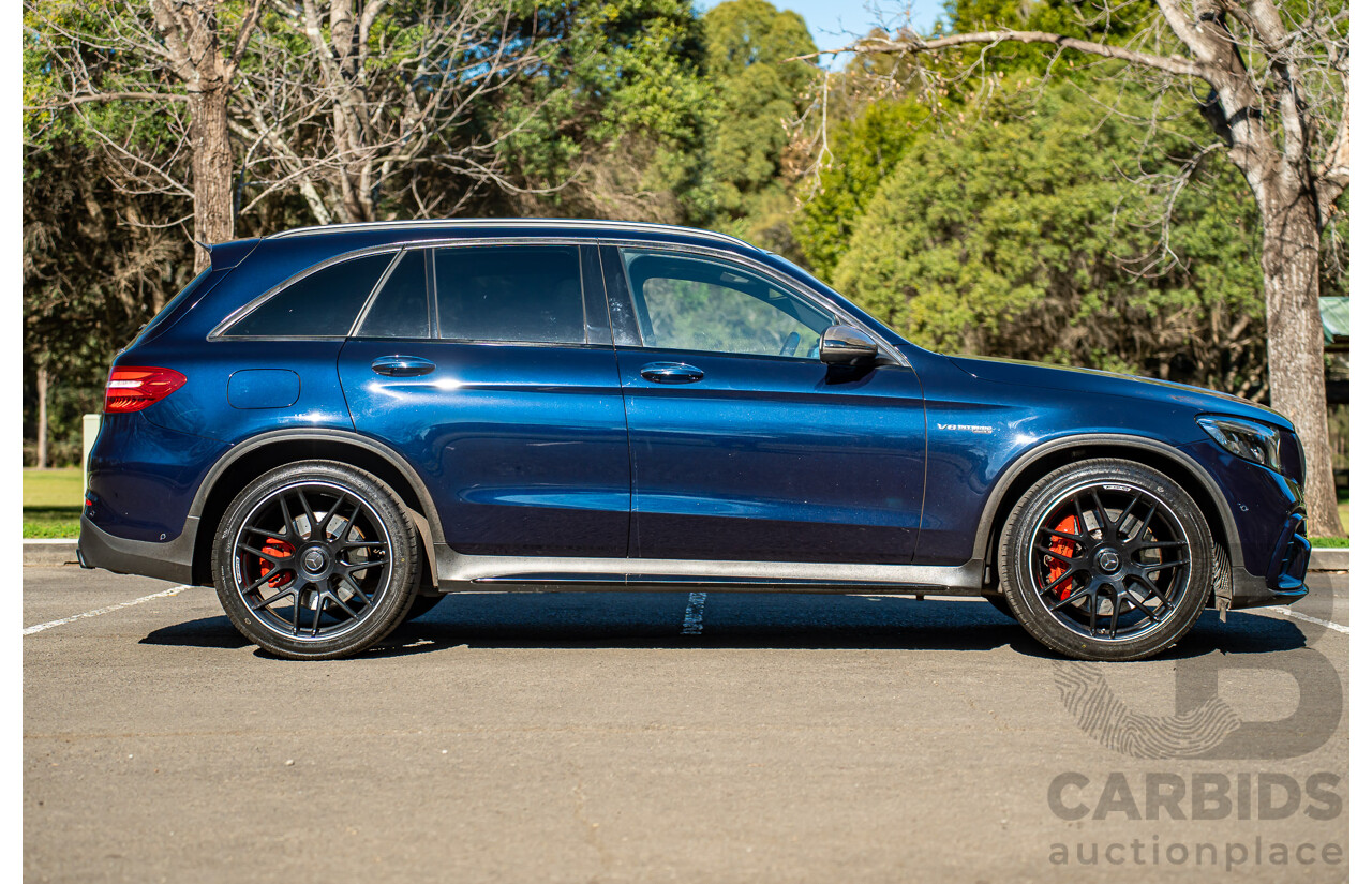 10/2018 Mercedes-AMG GLC63S 4MATIC+ (AWD) X253 MY19.5 4d Wagon Cavansite Metallic Blue 4.0L