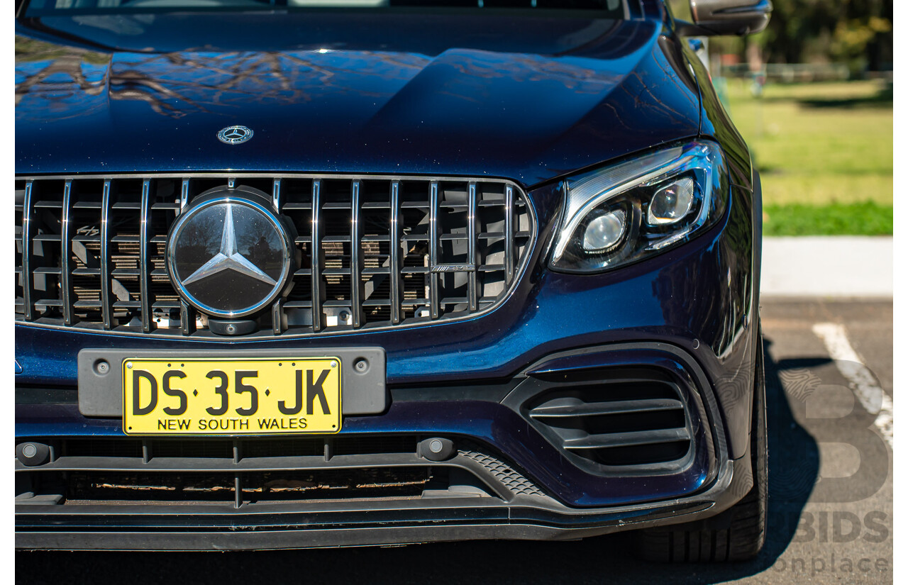 10/2018 Mercedes-AMG GLC63S 4MATIC+ (AWD) X253 MY19.5 4d Wagon Cavansite Metallic Blue 4.0L