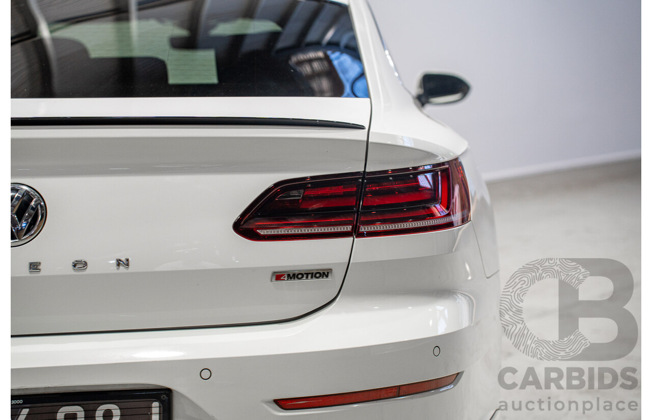 10/2017 Volkswagen Arteon 206TSI R-Line (AWD) MY18 5d Liftback White Turbo 2.0L
