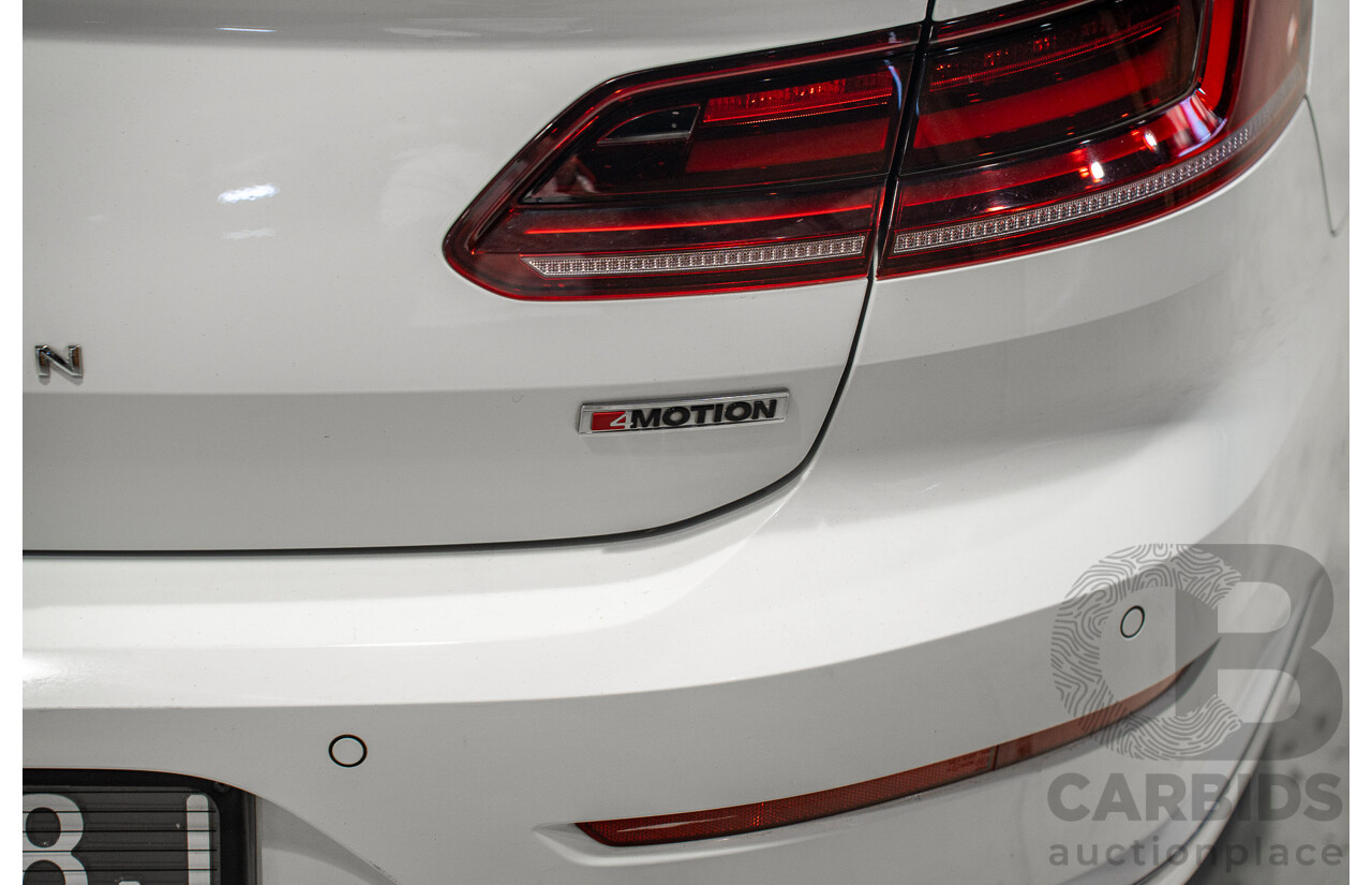 10/2017 Volkswagen Arteon 206TSI R-Line (AWD) MY18 5d Liftback White Turbo 2.0L