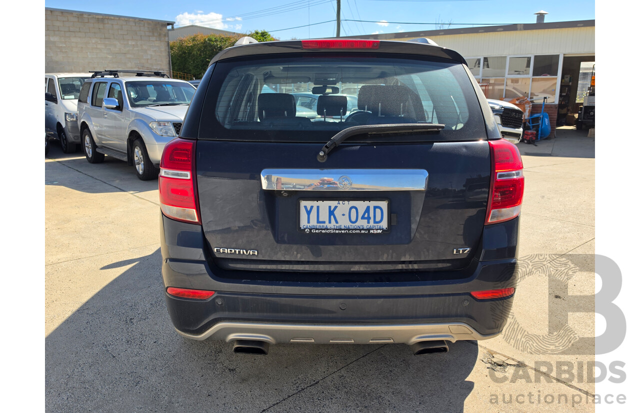 04/2016 Holden Captiva 7 LTZ (AWD) CG MY16 4D Wagon Blue 3.0L - 7 Seats