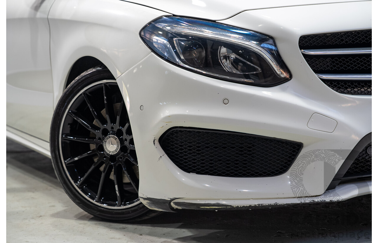 07/2015 Mercedes-Benz B250 4MATIC (AWD) 246 MY15 5D Hatchback Calcite White Turbo 2.0L