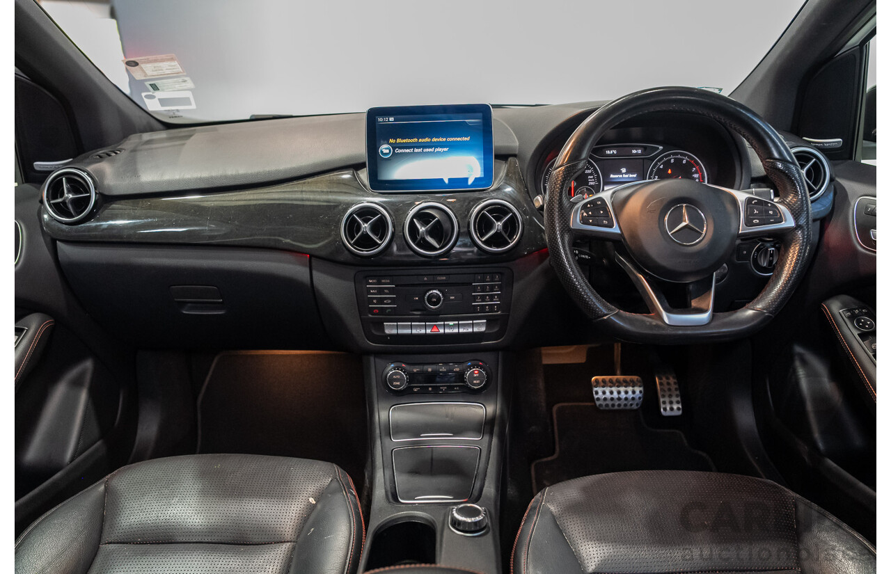07/2015 Mercedes-Benz B250 4MATIC (AWD) 246 MY15 5D Hatchback Calcite White Turbo 2.0L