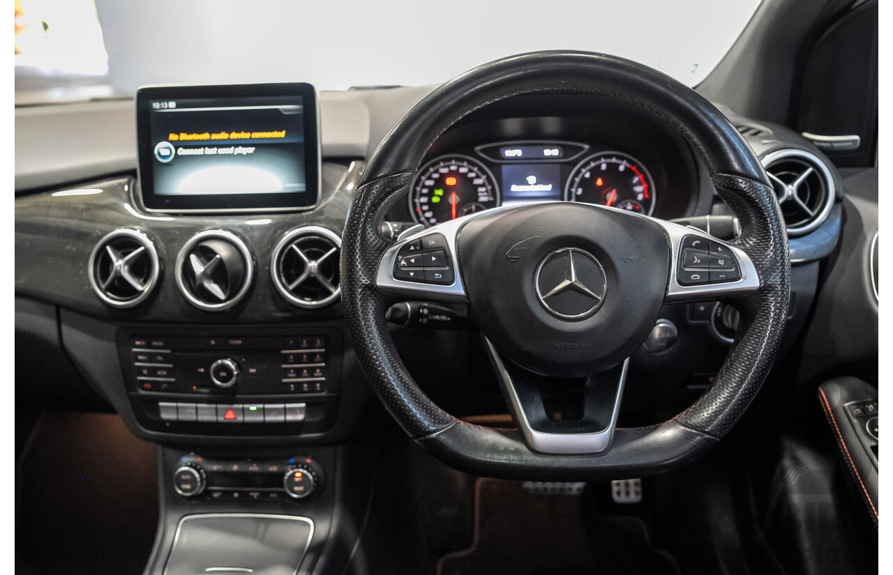 07/2015 Mercedes-Benz B250 4MATIC (AWD) 246 MY15 5D Hatchback Calcite White Turbo 2.0L