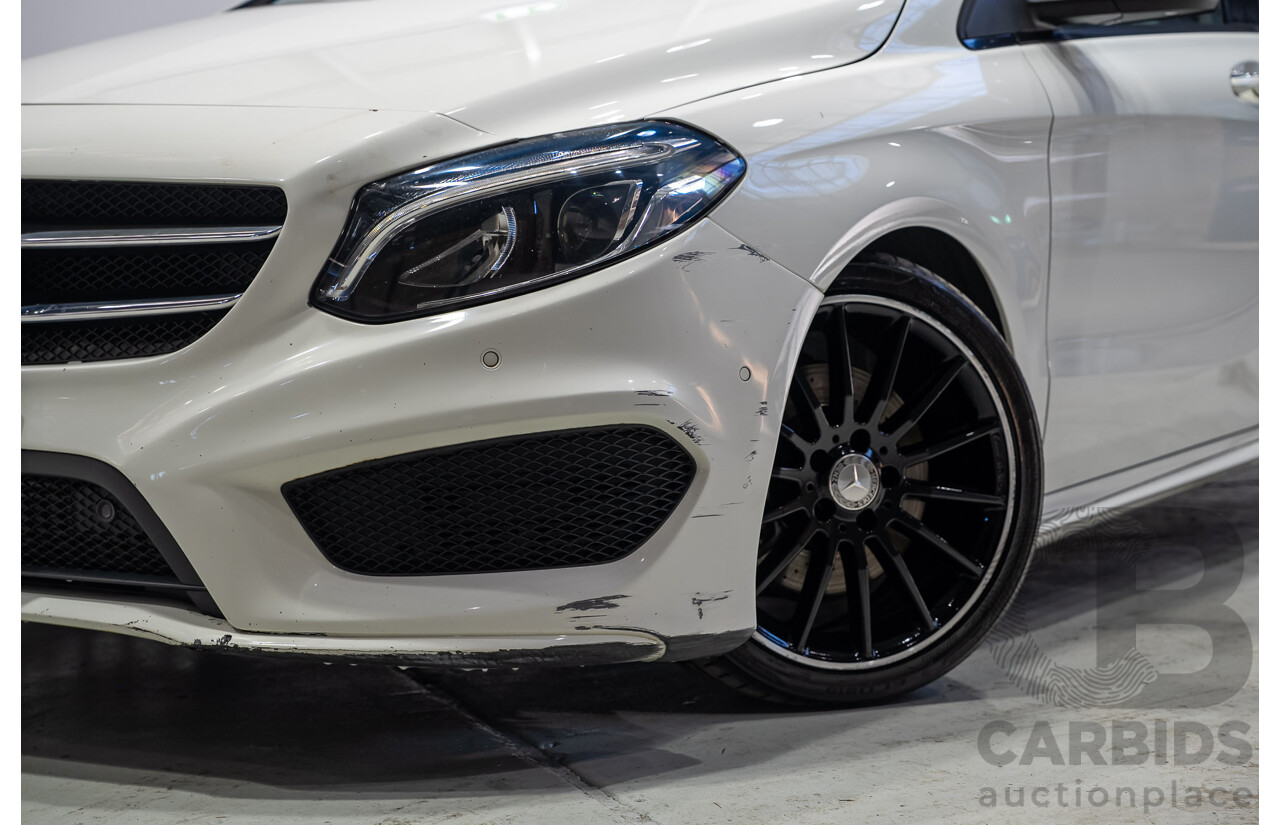 07/2015 Mercedes-Benz B250 4MATIC (AWD) 246 MY15 5D Hatchback Calcite White Turbo 2.0L