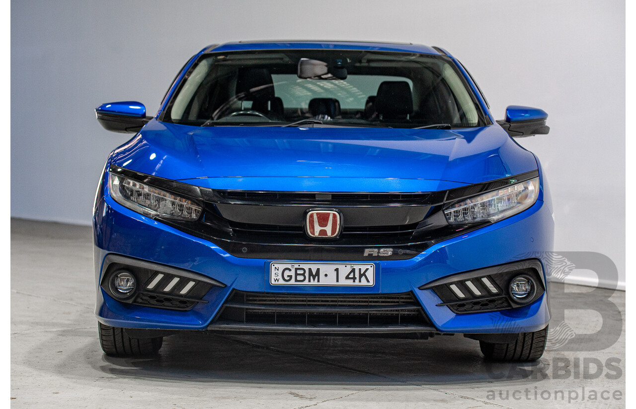 06/2017 Honda Civic RS MY17 4d Sedan Blue 1.5L
