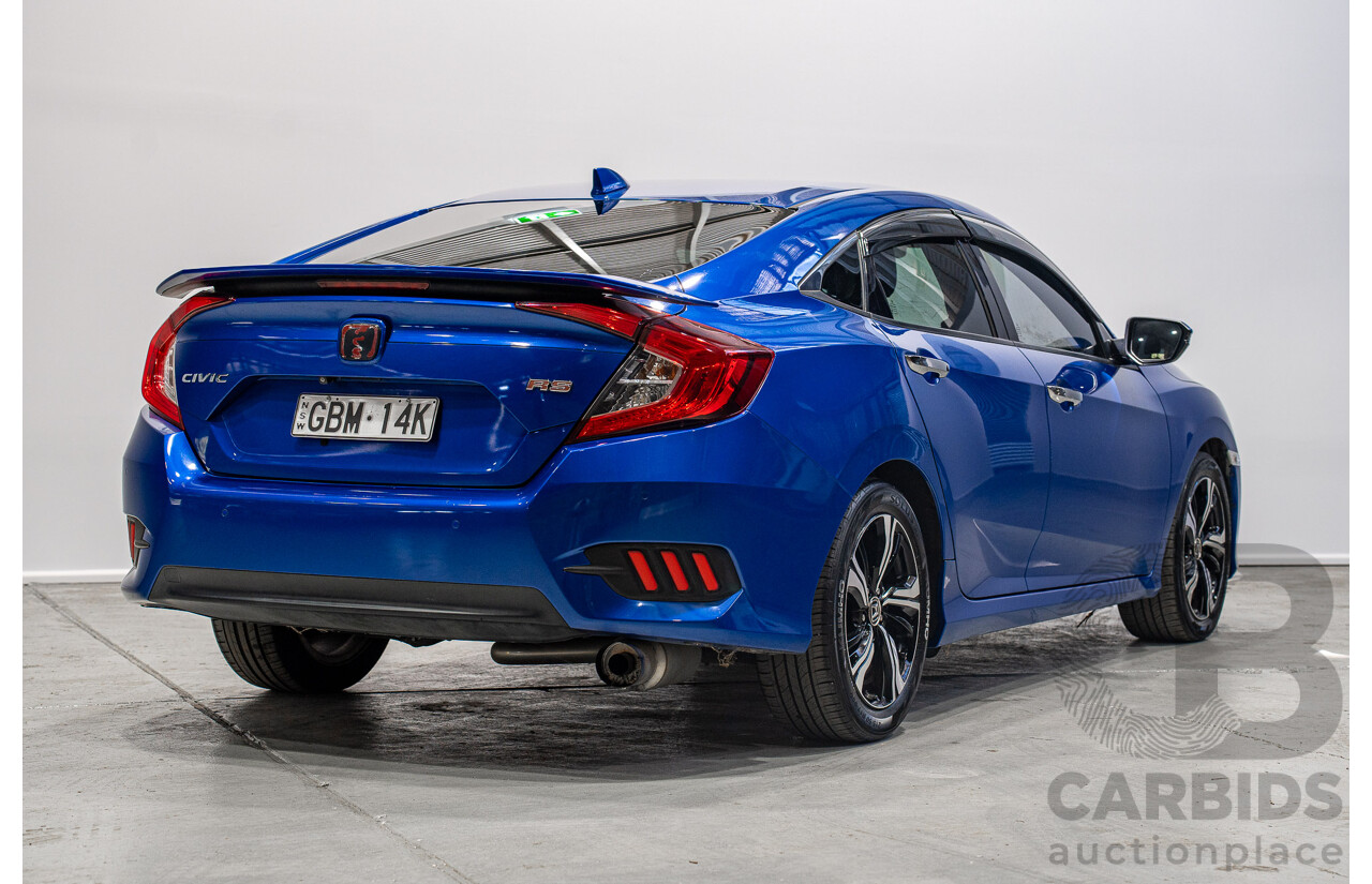 06/2017 Honda Civic RS MY17 4d Sedan Blue 1.5L