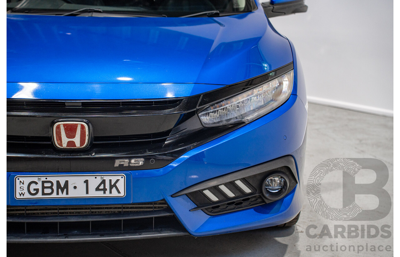 06/2017 Honda Civic RS MY17 4d Sedan Blue 1.5L