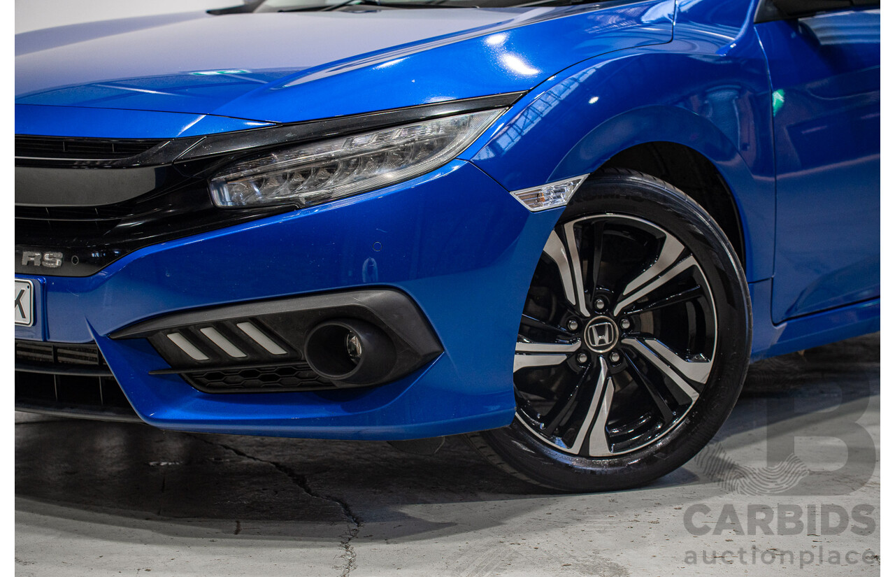 06/2017 Honda Civic RS MY17 4d Sedan Blue 1.5L