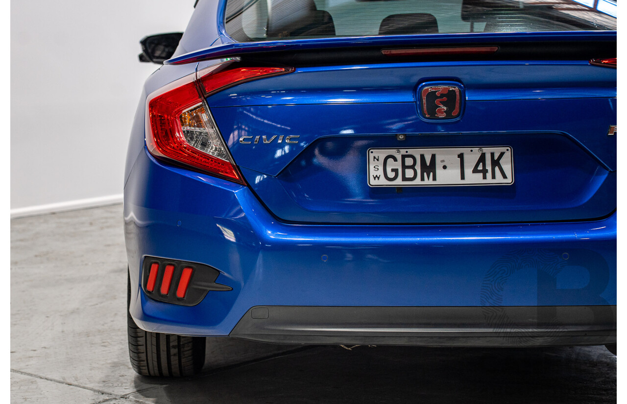 06/2017 Honda Civic RS MY17 4d Sedan Blue 1.5L