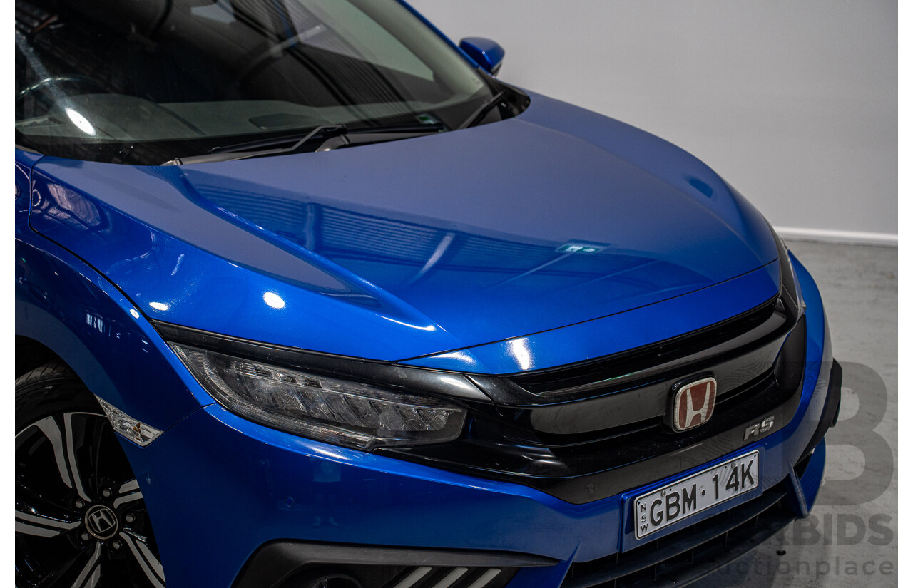 06/2017 Honda Civic RS MY17 4d Sedan Blue 1.5L