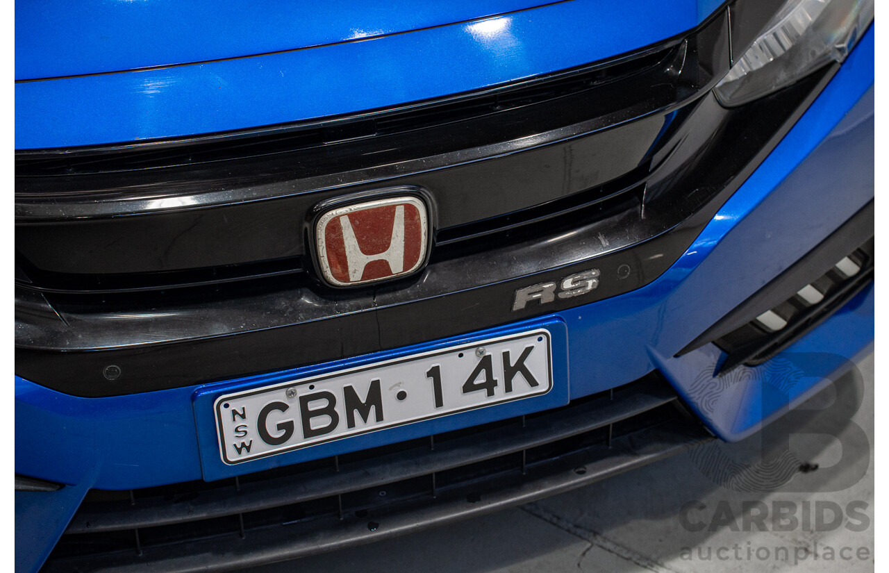 06/2017 Honda Civic RS MY17 4d Sedan Blue 1.5L