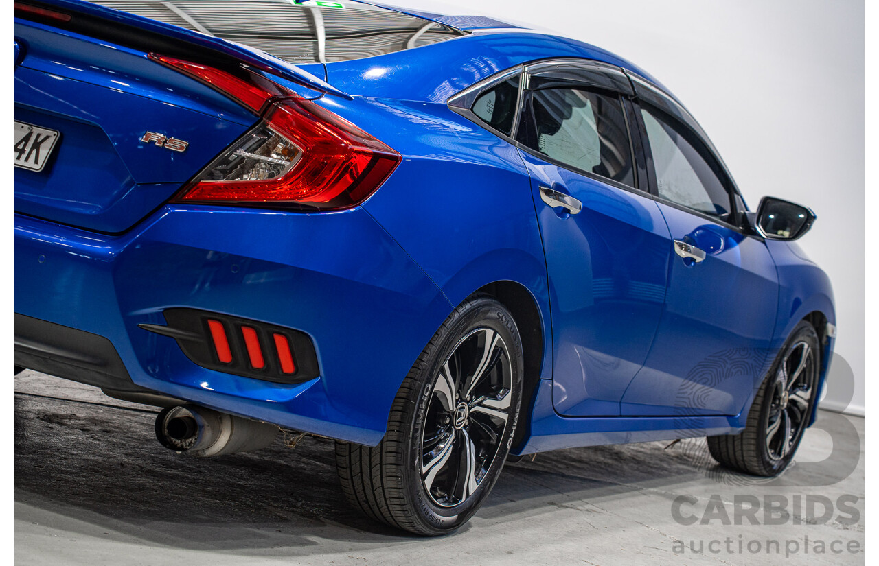 06/2017 Honda Civic RS MY17 4d Sedan Blue 1.5L