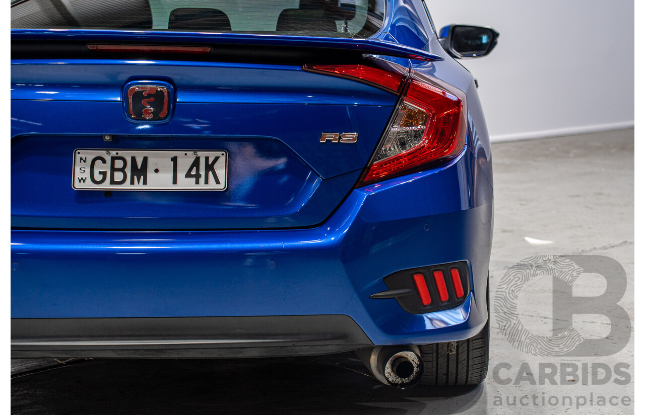 06/2017 Honda Civic RS MY17 4d Sedan Blue 1.5L