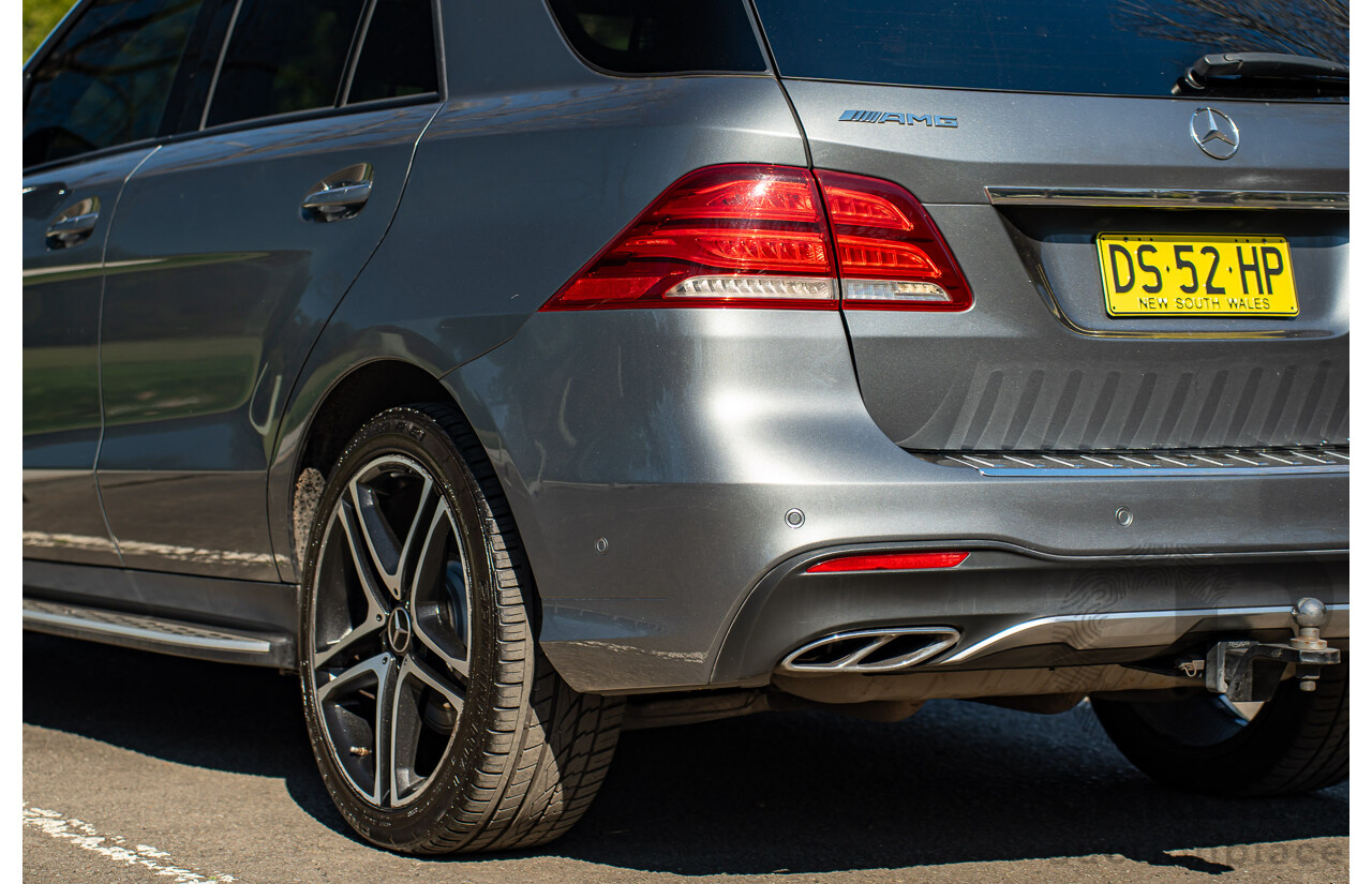 10/2016 Mercedes-AMG GLE 43 4MATIC (AWD) 166 MY17 4d Wagon Selenite Grey Metallic Turbo 3.0L