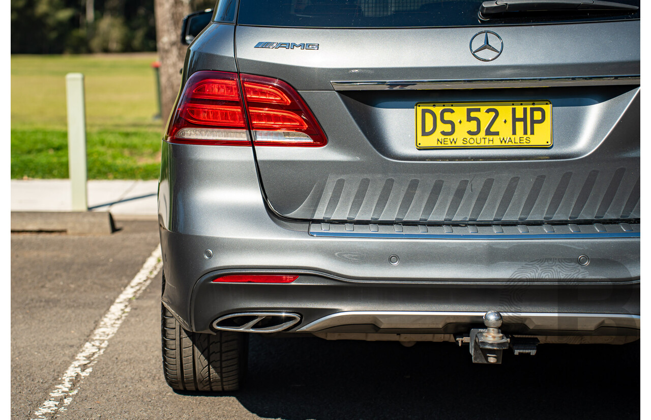 10/2016 Mercedes-AMG GLE 43 4MATIC (AWD) 166 MY17 4d Wagon Selenite Grey Metallic Turbo 3.0L