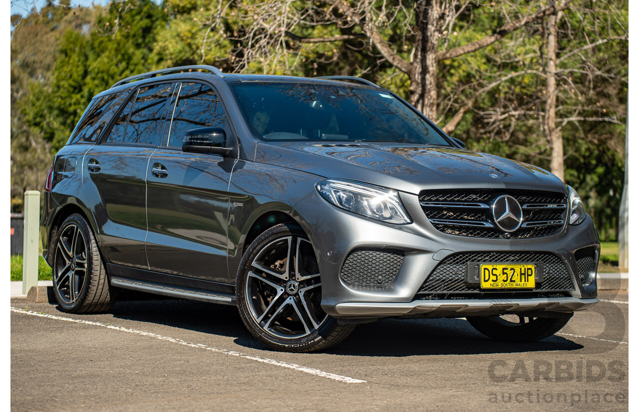 10/2016 Mercedes-AMG GLE 43 4MATIC (AWD) 166 MY17 4d Wagon Selenite Grey Metallic Turbo 3.0L