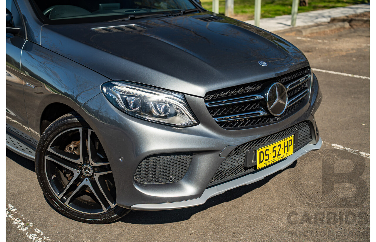 10/2016 Mercedes-AMG GLE 43 4MATIC (AWD) 166 MY17 4d Wagon Selenite Grey Metallic Turbo 3.0L