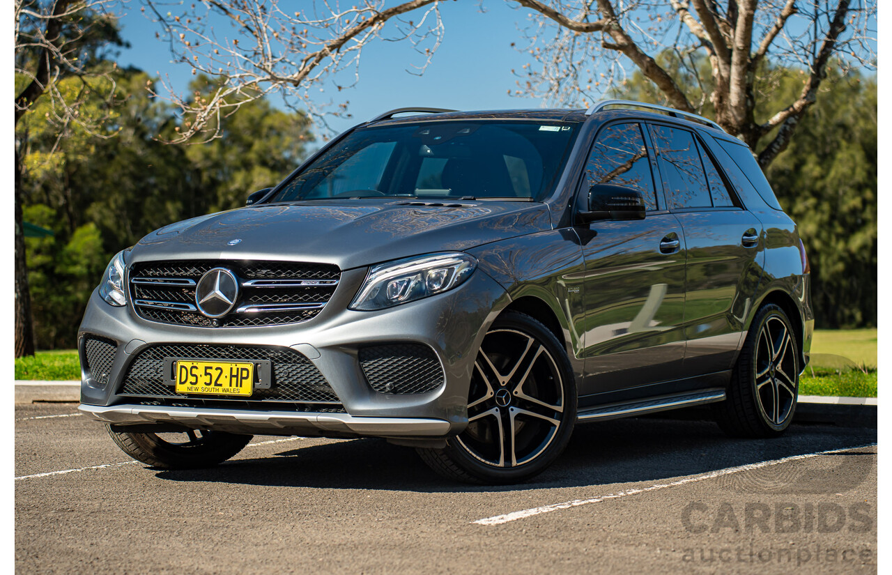 10/2016 Mercedes-AMG GLE 43 4MATIC (AWD) 166 MY17 4d Wagon Selenite Grey Metallic Turbo 3.0L