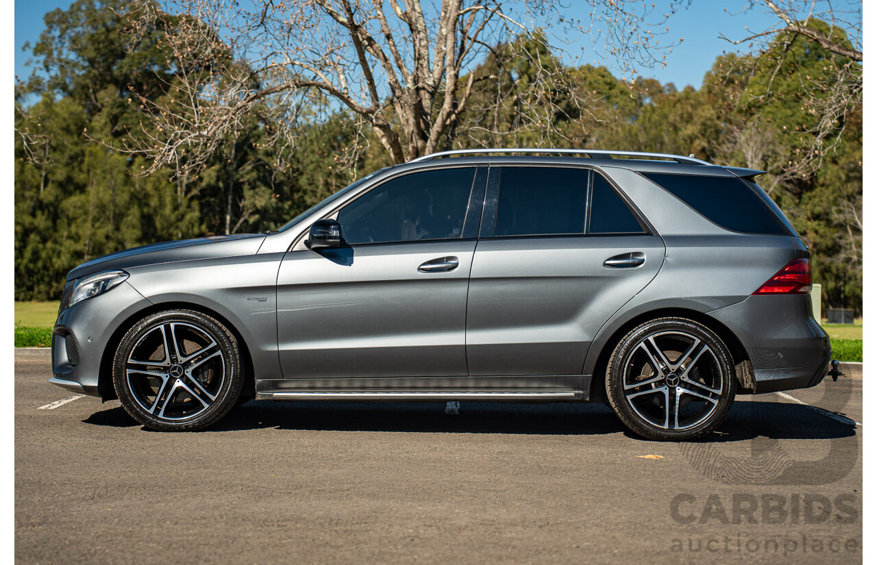 10/2016 Mercedes-AMG GLE 43 4MATIC (AWD) 166 MY17 4d Wagon Selenite Grey Metallic Turbo 3.0L