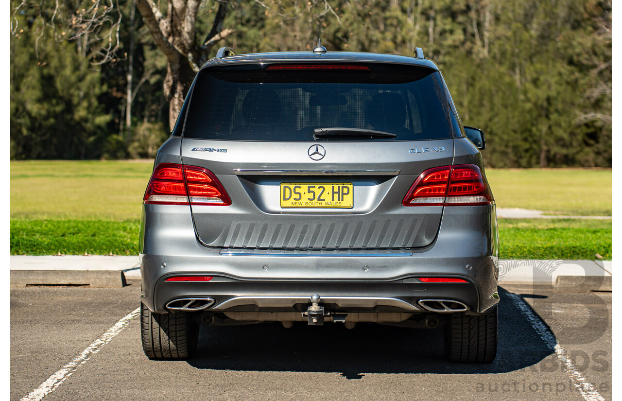 10/2016 Mercedes-AMG GLE 43 4MATIC (AWD) 166 MY17 4d Wagon Selenite Grey Metallic Turbo 3.0L