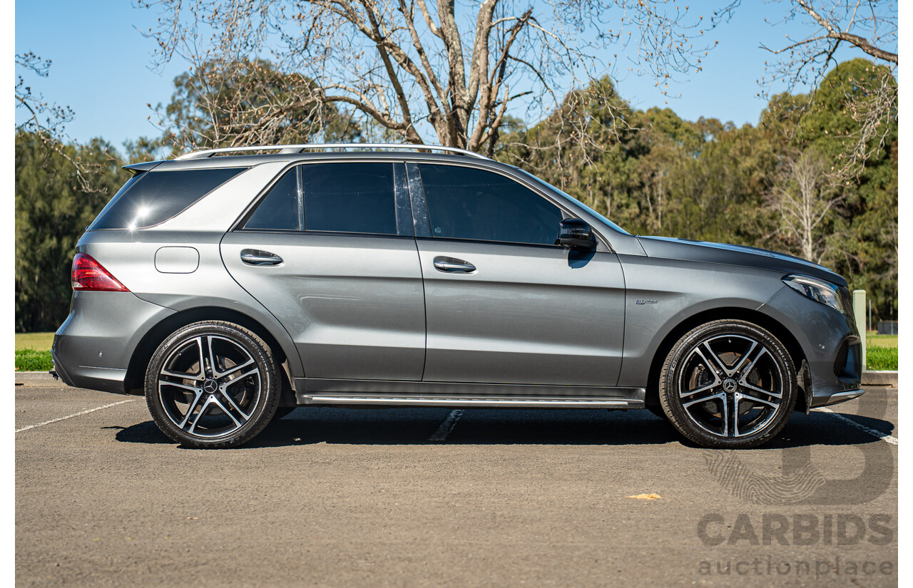 10/2016 Mercedes-AMG GLE 43 4MATIC (AWD) 166 MY17 4d Wagon Selenite Grey Metallic Turbo 3.0L