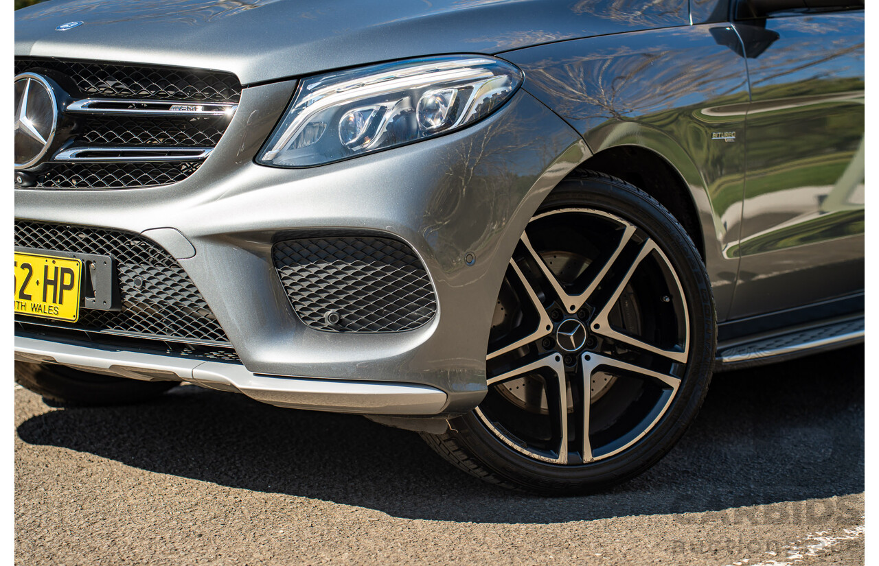 10/2016 Mercedes-AMG GLE 43 4MATIC (AWD) 166 MY17 4d Wagon Selenite Grey Metallic Turbo 3.0L