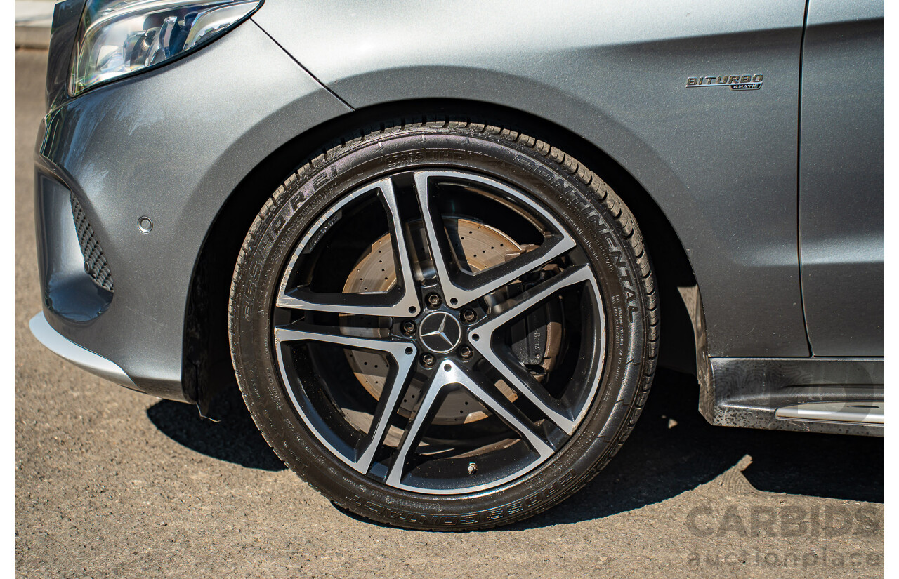 10/2016 Mercedes-AMG GLE 43 4MATIC (AWD) 166 MY17 4d Wagon Selenite Grey Metallic Turbo 3.0L