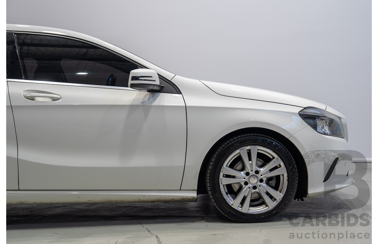 07/2016 Mercedes-Benz A180 176 MY17 5d Hatchback White Turbo 1.6L