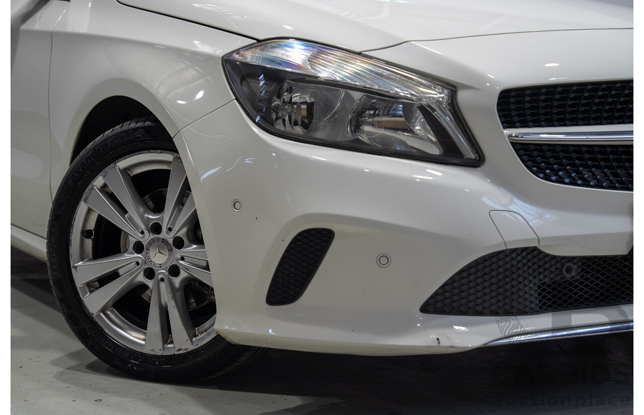07/2016 Mercedes-Benz A180 176 MY17 5d Hatchback White Turbo 1.6L