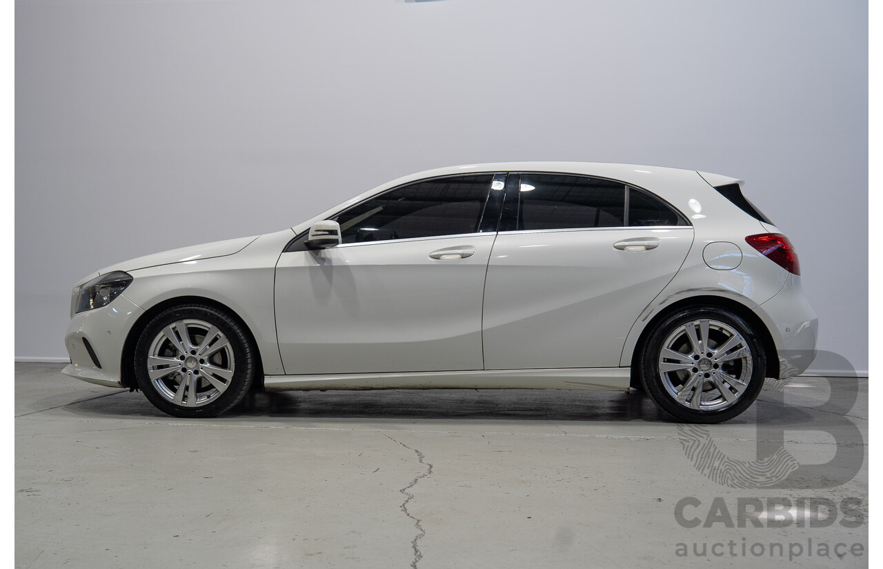 07/2016 Mercedes-Benz A180 176 MY17 5d Hatchback White Turbo 1.6L