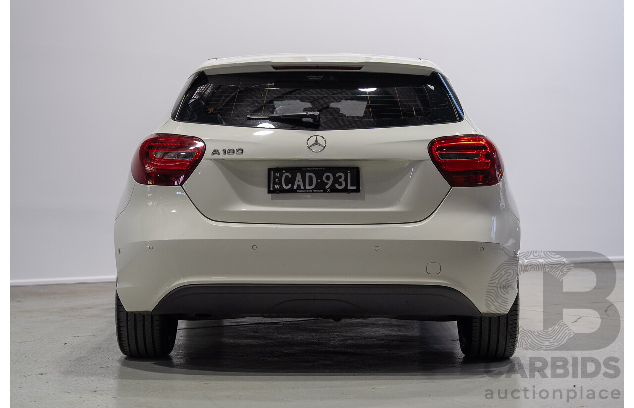 07/2016 Mercedes-Benz A180 176 MY17 5d Hatchback White Turbo 1.6L