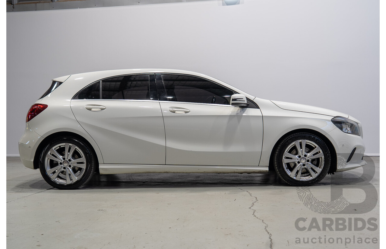 07/2016 Mercedes-Benz A180 176 MY17 5d Hatchback White Turbo 1.6L